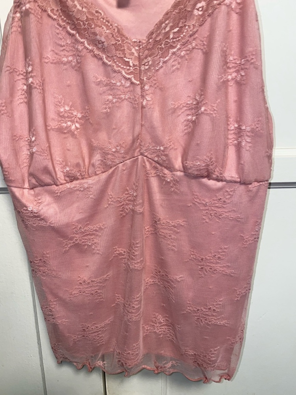 Torrid Size 1X Pink Lace Sweetheart Cami - Picture 6 of 9